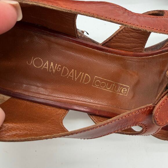 Joan and David Couture Handmade Italian Leather Fisherman Brown Casual Sandals 7 - Picture 2 of 6